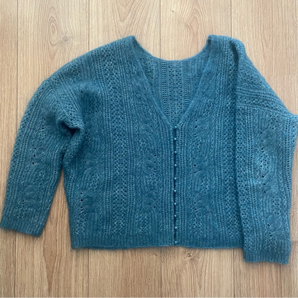 Sezane Sweater Susanna Cardigan EUC